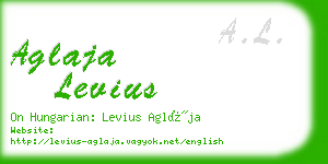 aglaja levius business card